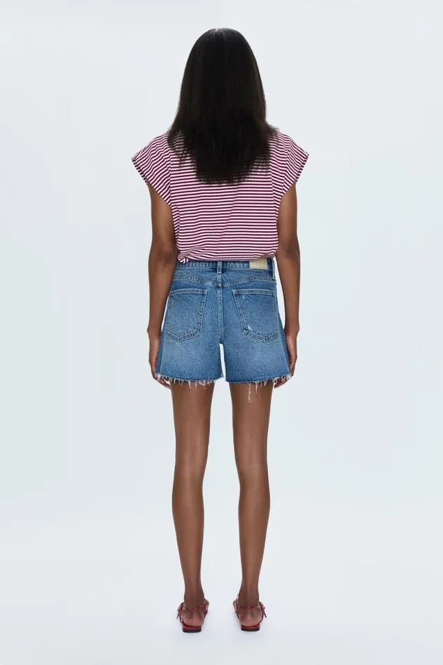Women Kennedy Mid Rise Short 8211 Central Vintage Pistola Denim Shorts