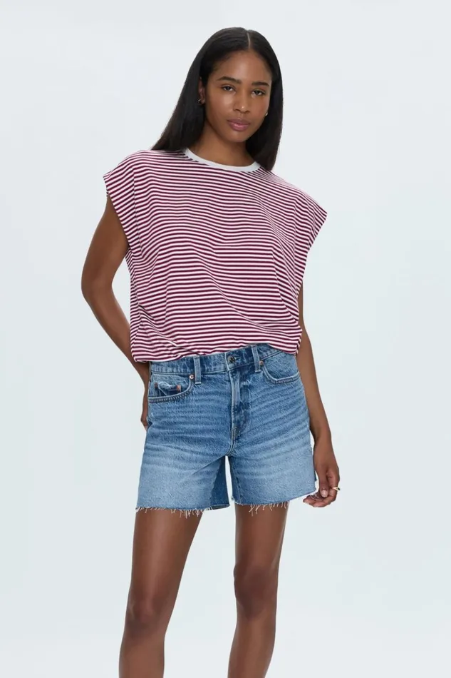 Women Kennedy Mid Rise Short 8211 Central Vintage Pistola Denim Shorts