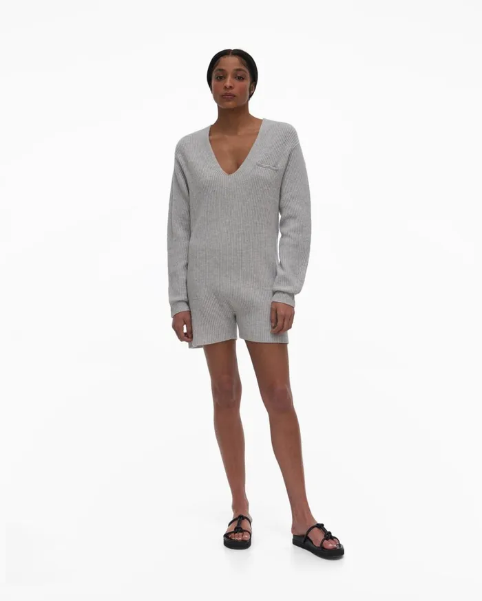 Women Knit Romper Whitewood Helmut Lang Dresses
