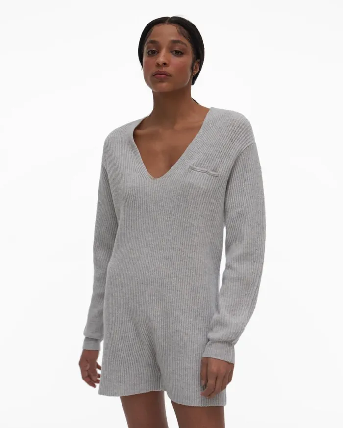 Women Knit Romper Whitewood Helmut Lang Dresses
