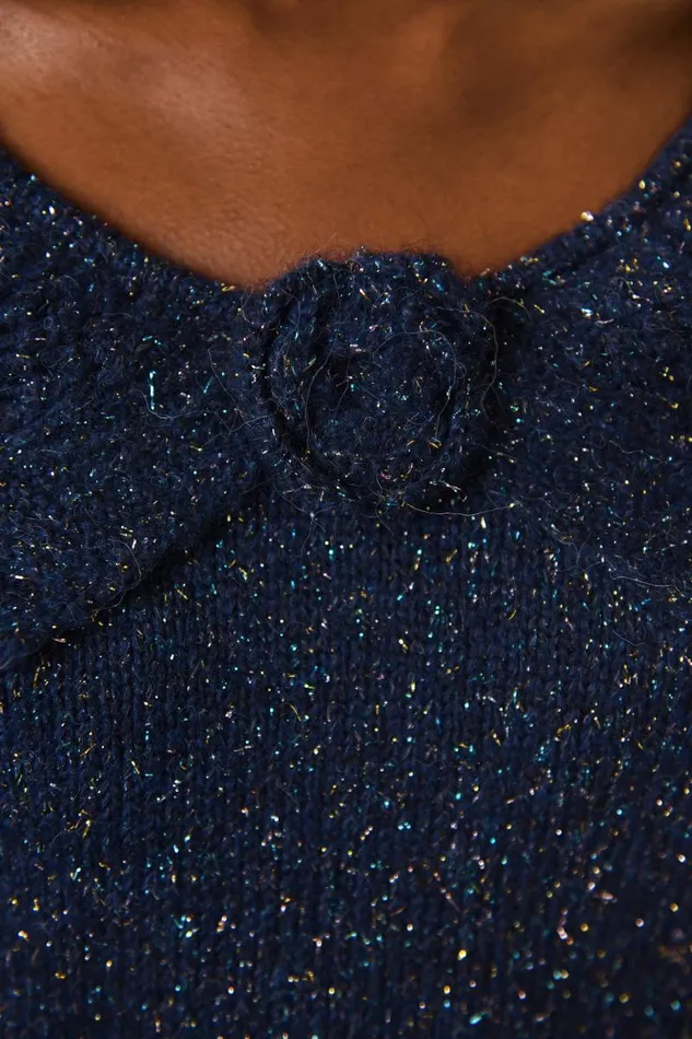 Women Knitwear RIXO Serenity Navy Women Knitwear RIXO Serenity Navy