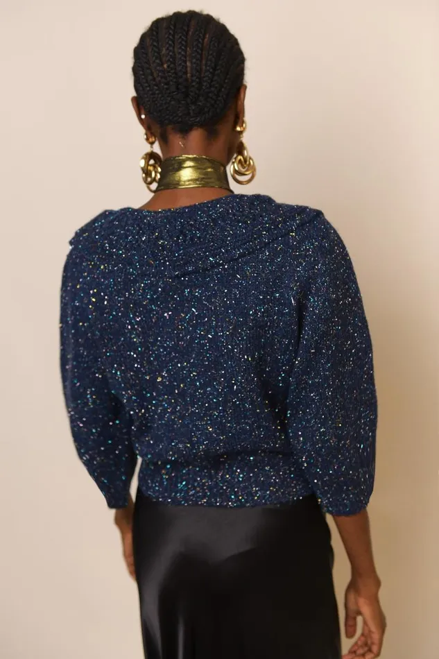 Women Knitwear RIXO Serenity Navy Women Knitwear RIXO Serenity Navy