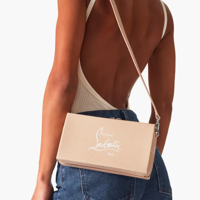 Women Kraftilou Clutch 8211 Calf Leather Kraft 8211 Brown Brown Christian Louboutin Shoulder Bags