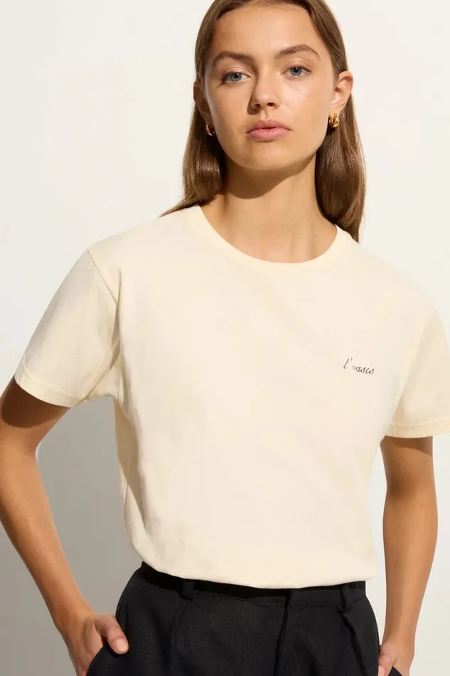 Women L039Oasis Souvenir TShirt Vintage Cream Exclusive 8211 Final Sale Faithfull The Brand Tops