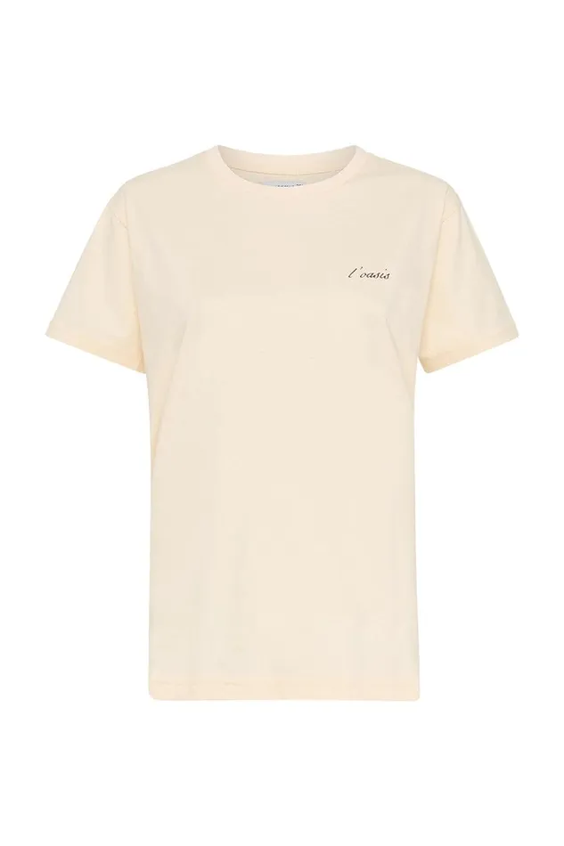 Women L039Oasis Souvenir TShirt Vintage Cream Exclusive 8211 Final Sale Faithfull The Brand Tops