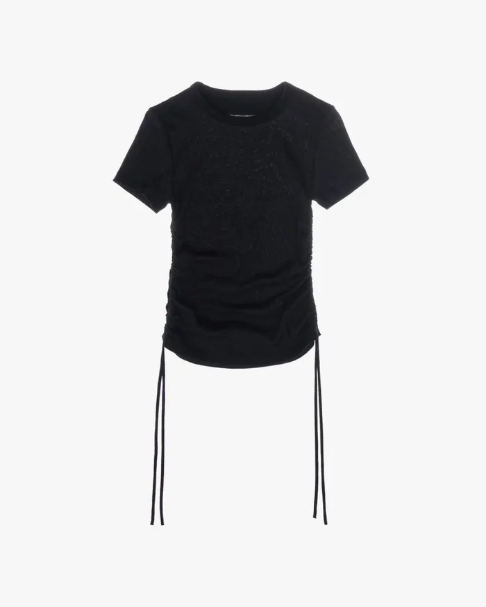 Women Lacing Top Basalt Black Helmut Lang TShirts and Sweatshirts