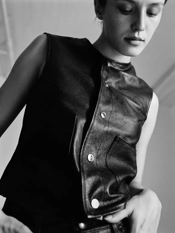 Women Leather Vest DL1961 Tops Tees