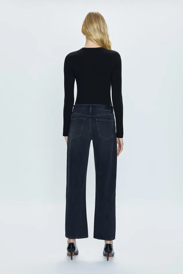 Women Lexi Mid Rise Bowed Straight Jean 8211 Mercury Pistola Denim Denim