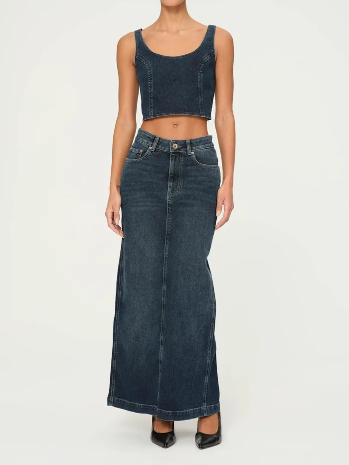Women Lexie High Rise Denim Skirt Maxi DL1961 ReadyToWear