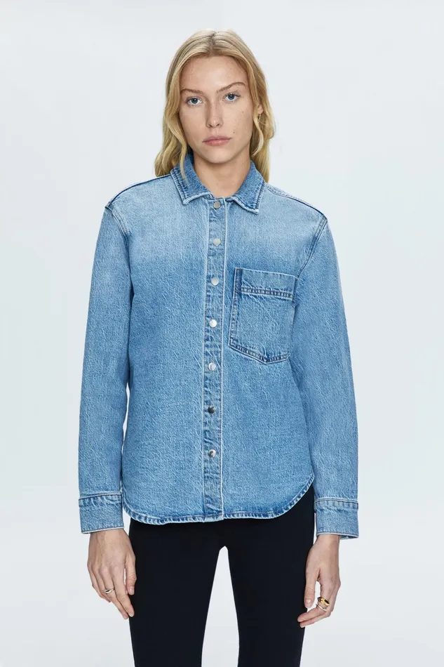 Women Liv Denim Shirt 8211 Fonda Pistola Denim Tops