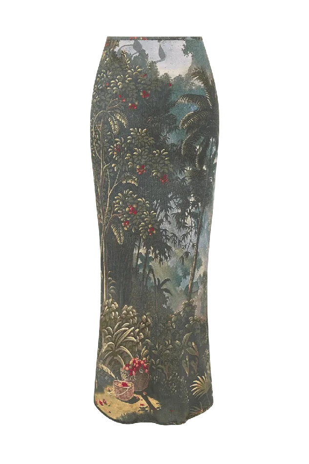Women Loire Skirt Balinese Landscape Faithfull The Brand Skirts and Shorts Women Loire Skirt Balinese Landscape Faithfull The Brand Skirts and Shorts
