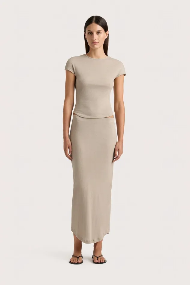 Women Loire Skirt Taupe Faithfull The Brand Skirts and Shorts