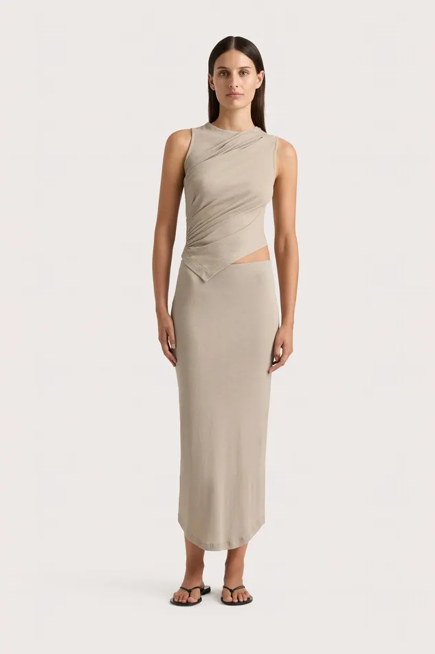 Women Loire Top Taupe Faithfull The Brand Tops