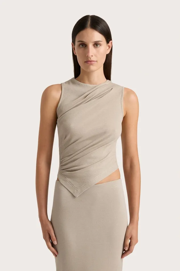 Women Loire Top Taupe Faithfull The Brand Tops Women Loire Top Taupe Faithfull The Brand Tops