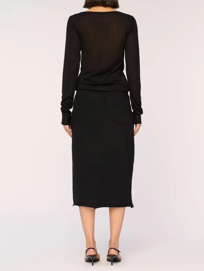 Women Long Sleeve Boat Neck DL1961 Tops Tees