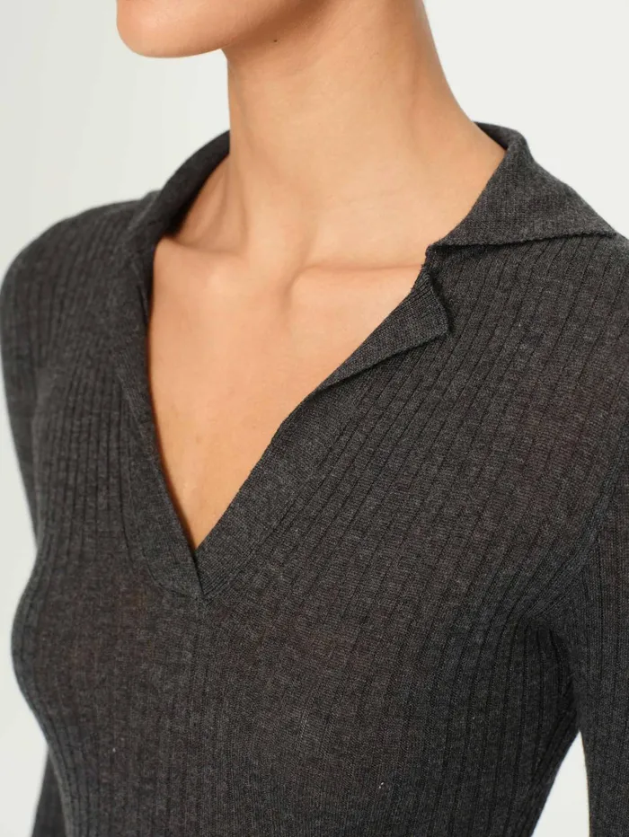 Women Long Sleeve Polo DL1961 Tops Tees