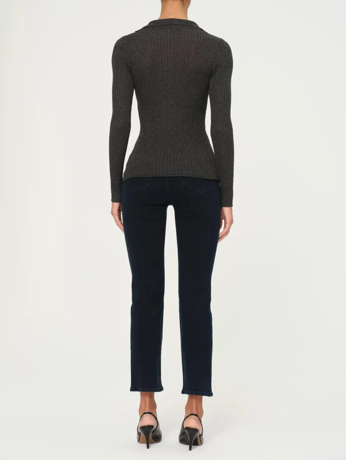 Women Long Sleeve Polo DL1961 Tops Tees