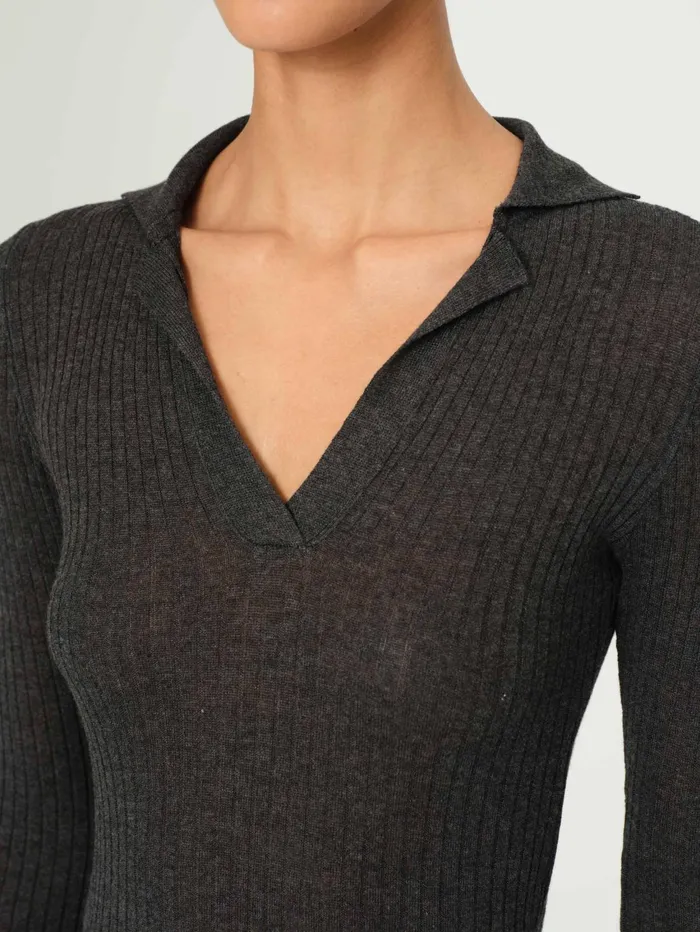 Women Long Sleeve Polo DL1961 Tops Tees
