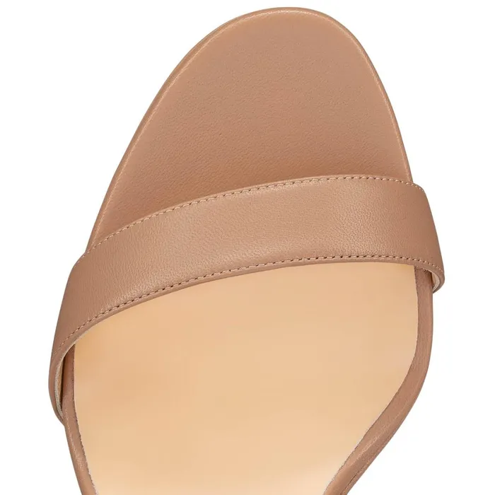 Women Loubi Queen 120 Mm Sandals 8211 Nappa Leather 8211 Nude Nude Christian Louboutin Sandals and Slides