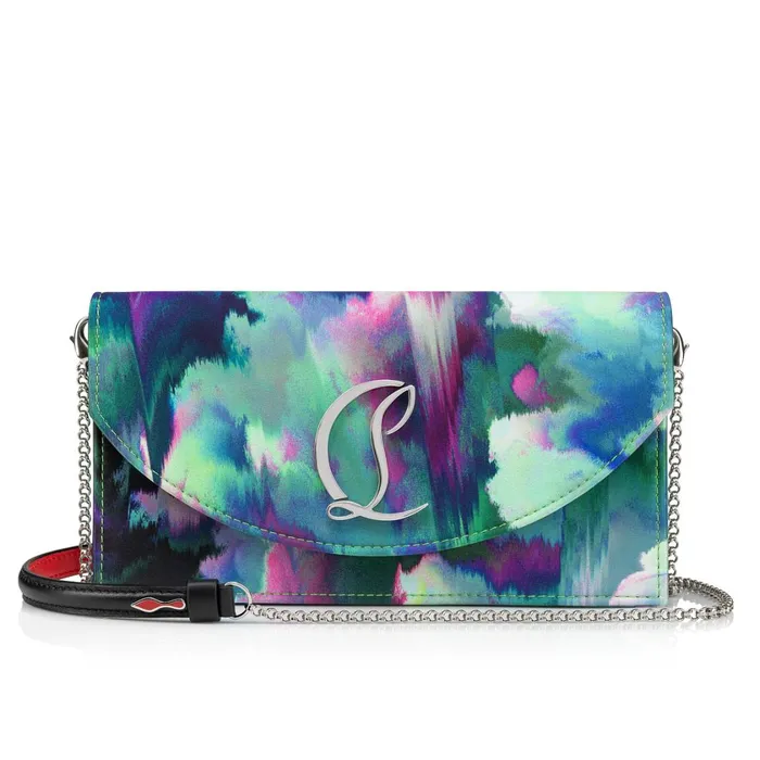 Women Loubi54 Clutch 8211 Crepe Satin Melancholia Print 8211 Multicolor Multicolor Christian Louboutin Shoulder Bags Women Loubi54 Clutch 8211 Crepe Satin Melancholia Print 8211 Multicolor Multicolor Christian Louboutin Shoulder Bags