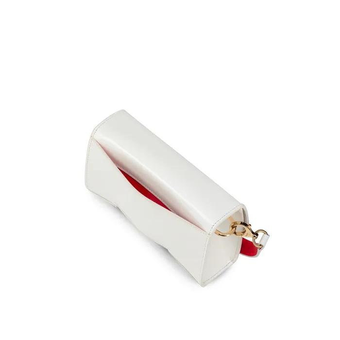 Women Loubi54 Crossbody Crossbody Bag 8211 Calf Leather 8211 Bianco White Christian Louboutin Crossbody Bags