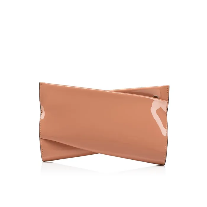Women Loubitwist Small Clutch 8211 Patent Calf 8211 Nude Nude Christian Louboutin Shoulder Bags Women Loubitwist Small Clutch 8211 Patent Calf 8211 Nude Nude Christian Louboutin Shoulder Bags