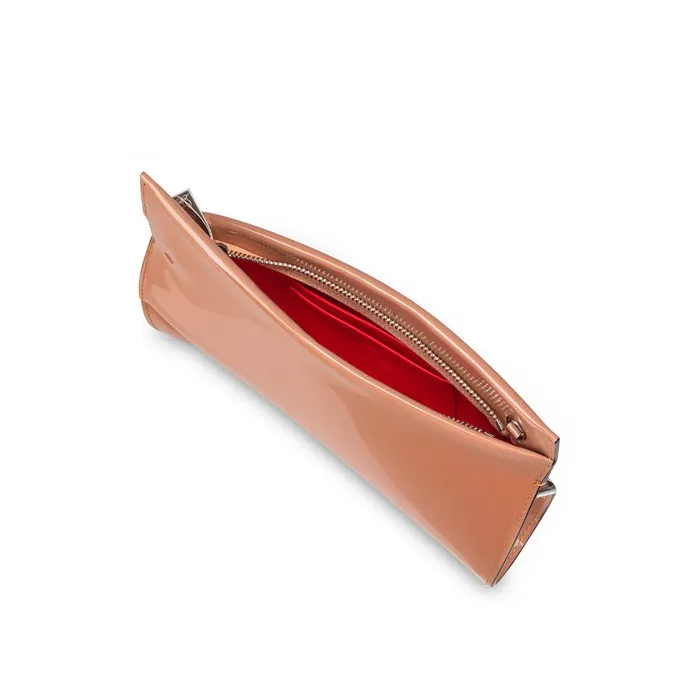 Women Loubitwist Small Clutch 8211 Patent Calf 8211 Nude Nude Christian Louboutin Shoulder Bags