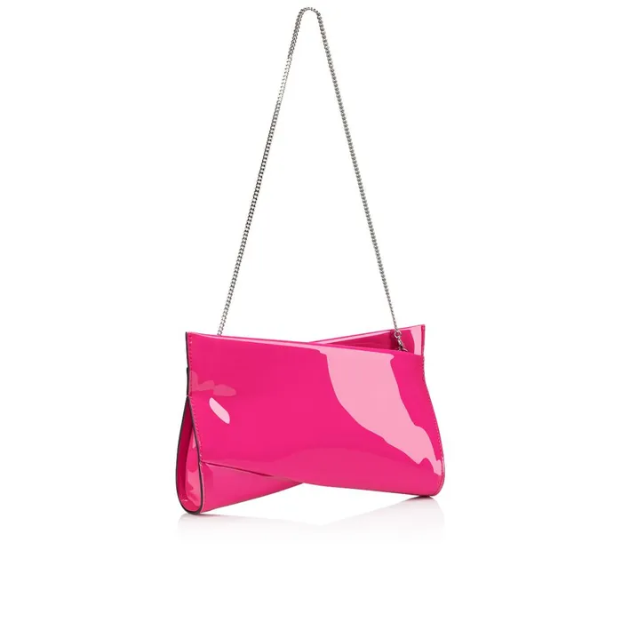Women Loubitwist Small Clutch 8211 Patent Calf Leather 8211 Bolerose Pink Christian Louboutin Clutches and Evening Bags