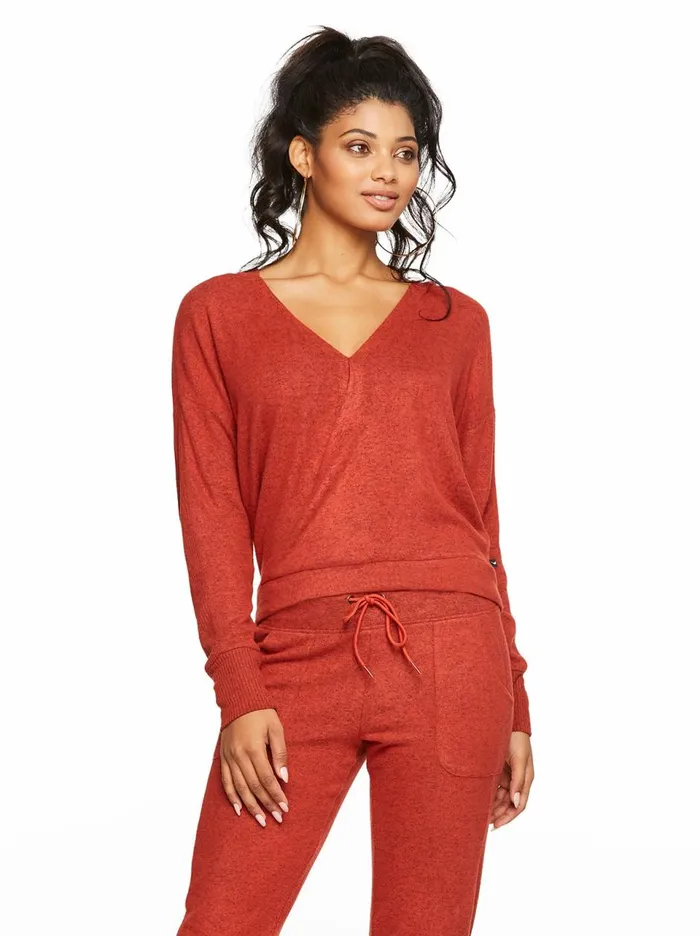 Women Loungewear Jessica Simpson Lola Pullover In Bossa Nova Heather Bossa Nova Women Loungewear Jessica Simpson Lola Pullover In Bossa Nova Heather Bossa Nova