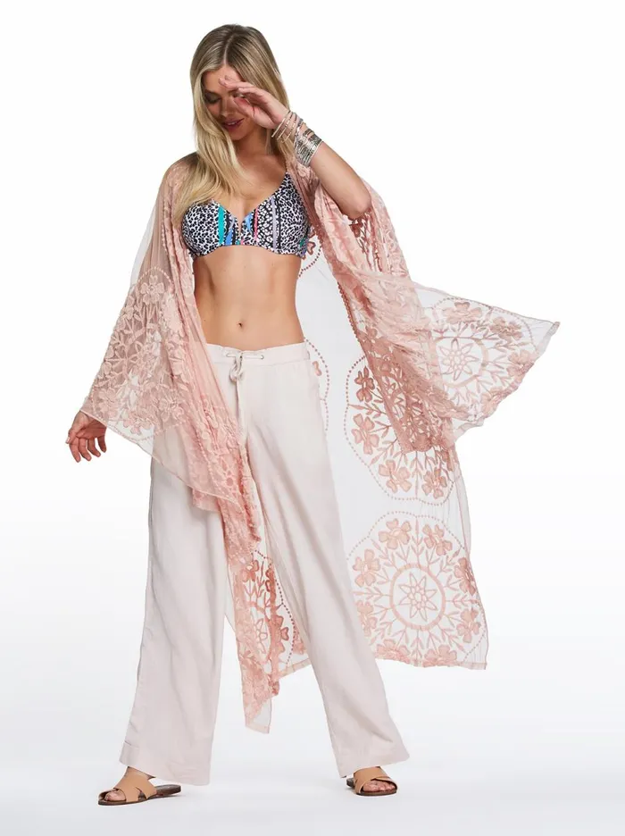 Women Loungewear Jessica Simpson Nara Beach Pant In Peach Blush Peach Blush