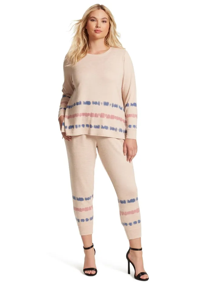 Women Loungewear Jessica Simpson Ryland Jogger In Earth Stripe Earth Stripe Print