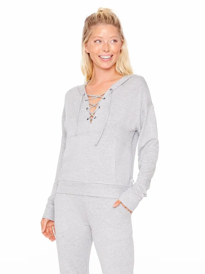 Women Loungewear Jessica Simpson Sunnyside Hoodie In Heather Grey Heather Grey