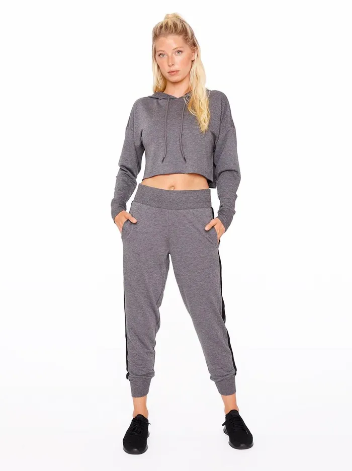 Women Loungewear Jessica Simpson Tight Jogger Heather Black Heather Black