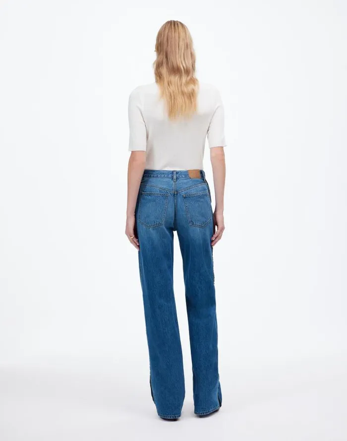 Women LowSlung Baggy Jeans Fennbrook Wash Madewell Jeans