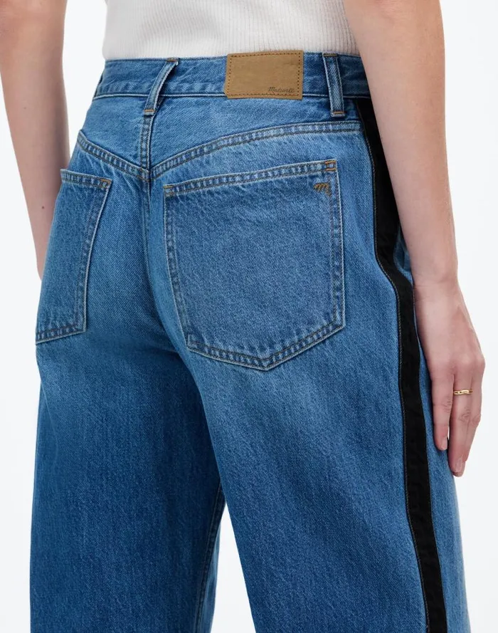 Women LowSlung Baggy Jeans Fennbrook Wash Madewell Jeans