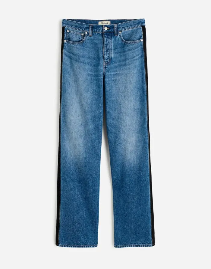 Women LowSlung Baggy Jeans Fennbrook Wash Madewell Jeans