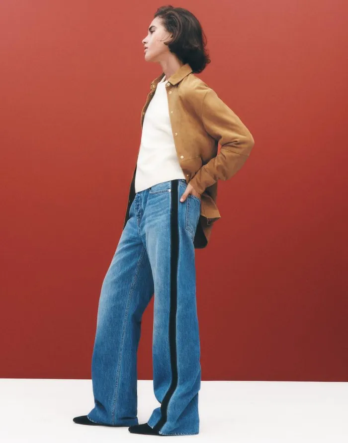 Women LowSlung Baggy Jeans Fennbrook Wash Madewell Jeans