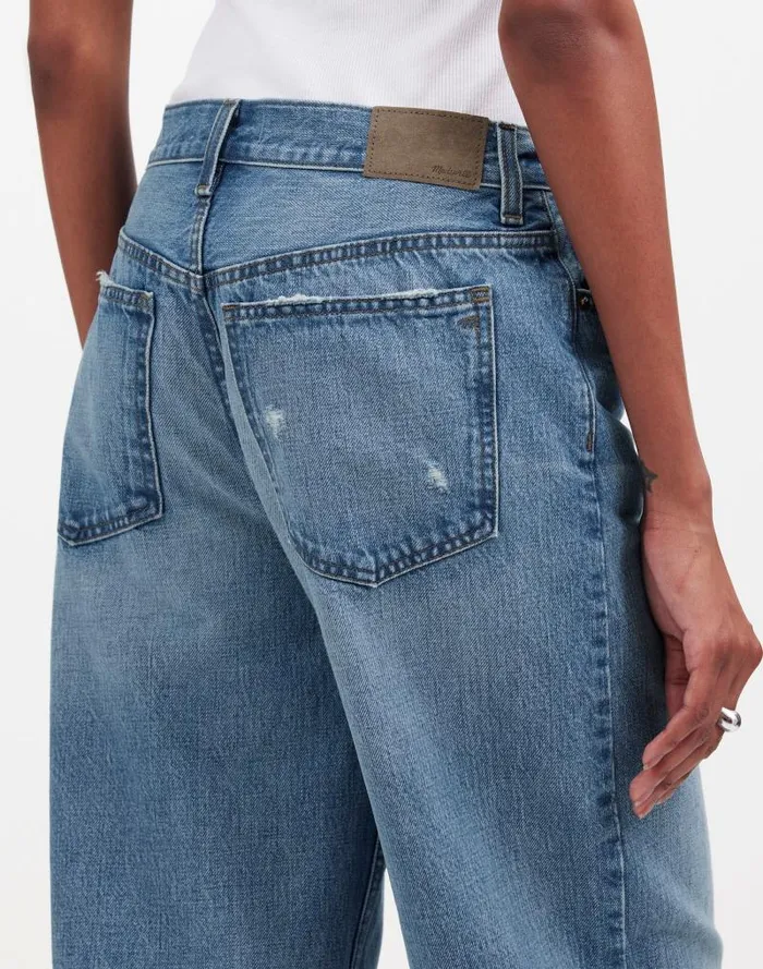 Women LowSlung Baggy Jeans Hamburg Wash Madewell Jeans