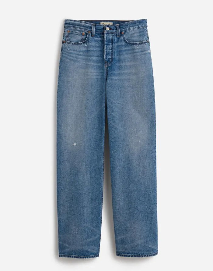 Women LowSlung Baggy Jeans Hamburg Wash Madewell Jeans