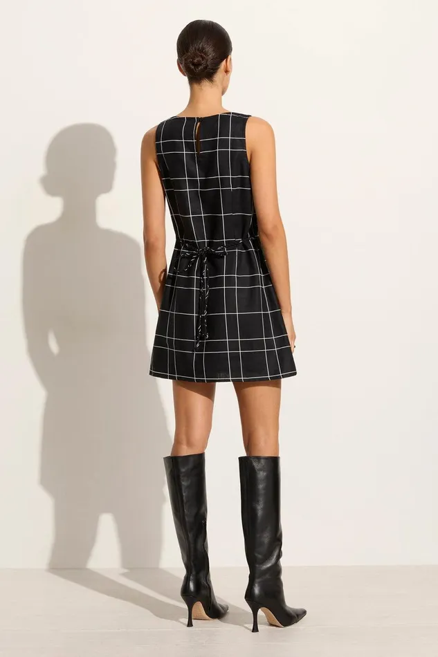 Women Lui Mini Dress Letizia Check Black Faithfull The Brand Dresses Women Lui Mini Dress Letizia Check Black Faithfull The Brand Dresses