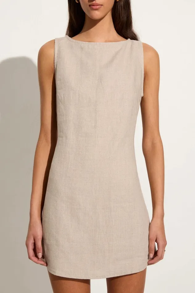 Women Lui Mini Dress Natural Faithfull The Brand Dresses Women Lui Mini Dress Natural Faithfull The Brand Dresses