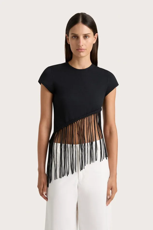Women Maceio TShirt Black Faithfull The Brand Tops Women Maceio TShirt Black Faithfull The Brand Tops