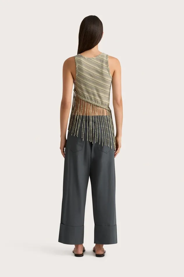 Women Maceio Top Lemon Navy Stripe Faithfull The Brand Tops