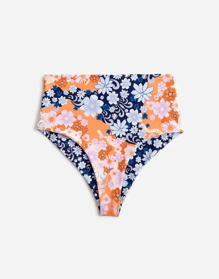 Women Madewell X Agua Bendita Alicia Reversible Bikini Bottom Multi Madewell Swim