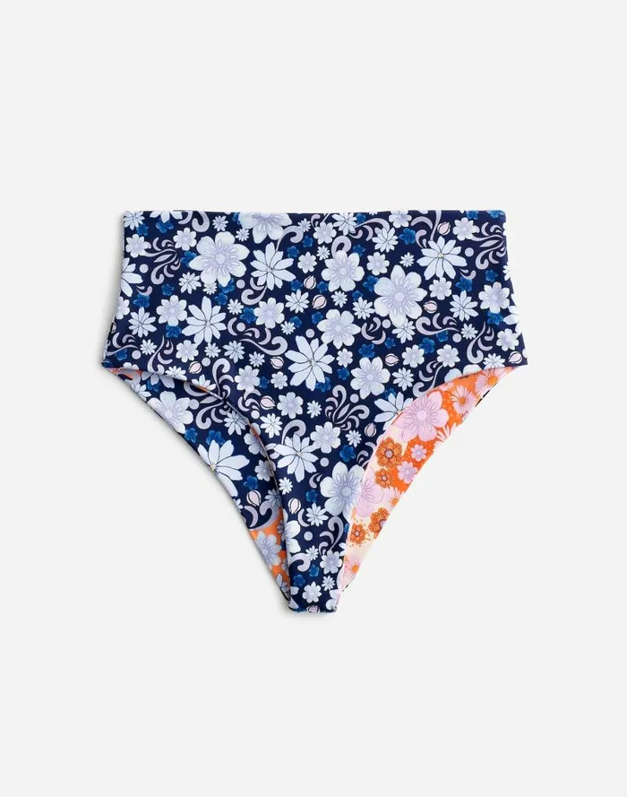 Women Madewell X Agua Bendita Alicia Reversible Bikini Bottom Multi Madewell Swim