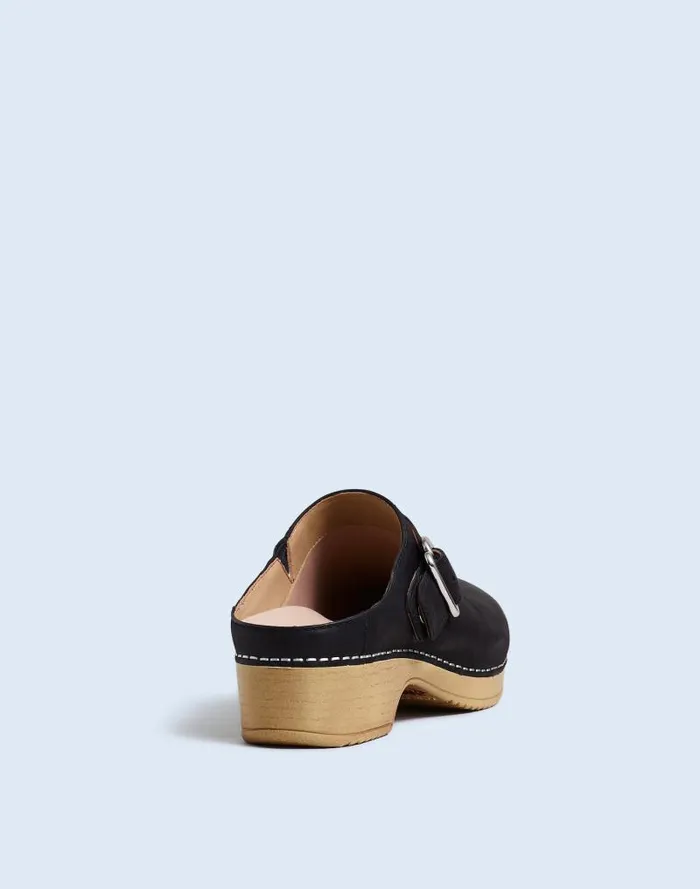 Women Madewell X Dansko Brinn Mules In Leather Black Madewell Heels