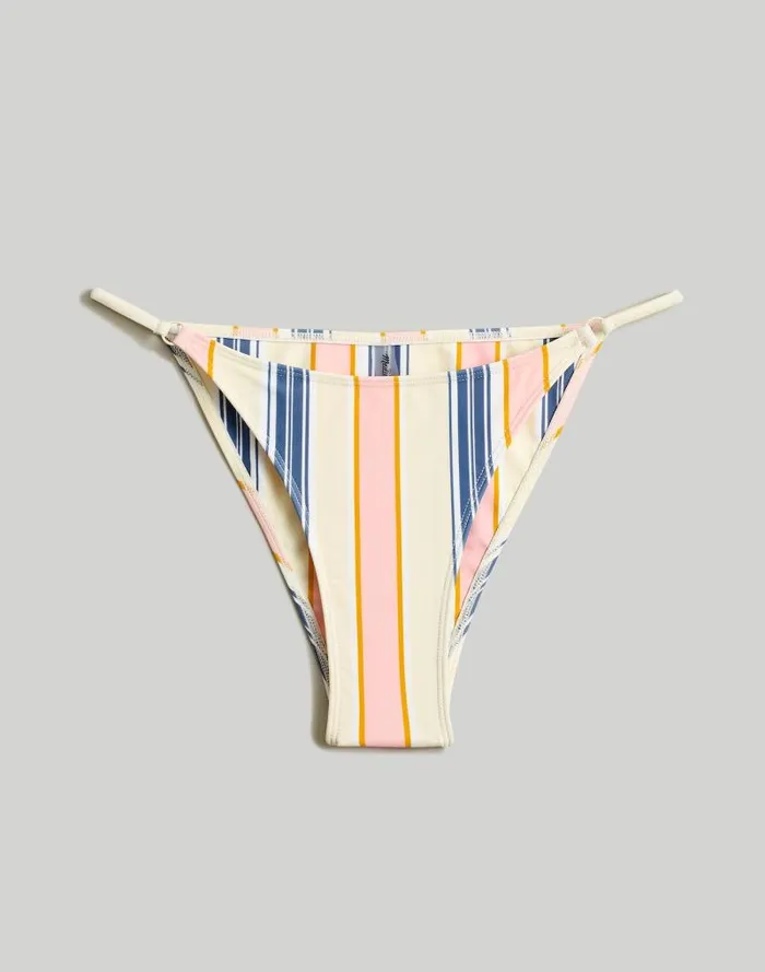Women Madewell X OOKIOH Goa Bikini Bottom In Cabana Stripe Cabana Stripe Madewell Swim