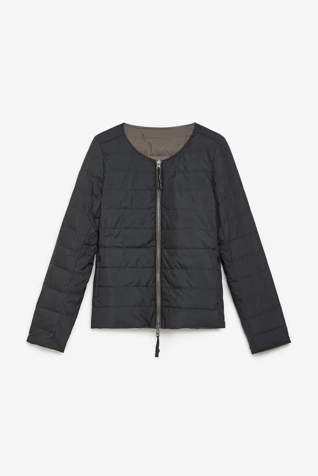 Women Malparmi Jackets Eco Padded Nylon Jacket Blackgrey