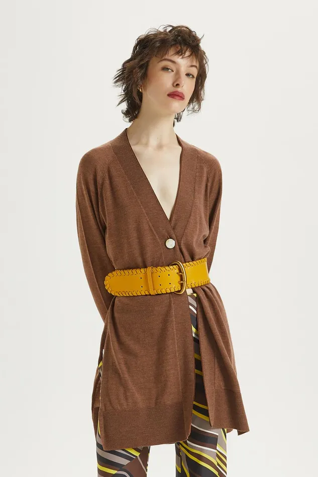 Women Malparmi Knitwear Colours Of The World Cardigan Camel