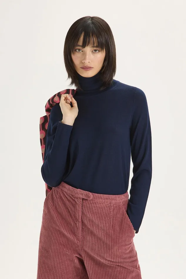 Women Malparmi Knitwear Colours Of The World Sweater Deep Blue